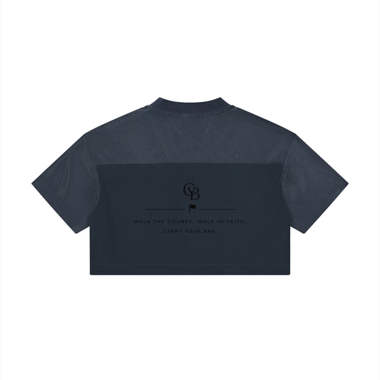 MADE FOR ME: Women's Cropped V-Neck Jersey