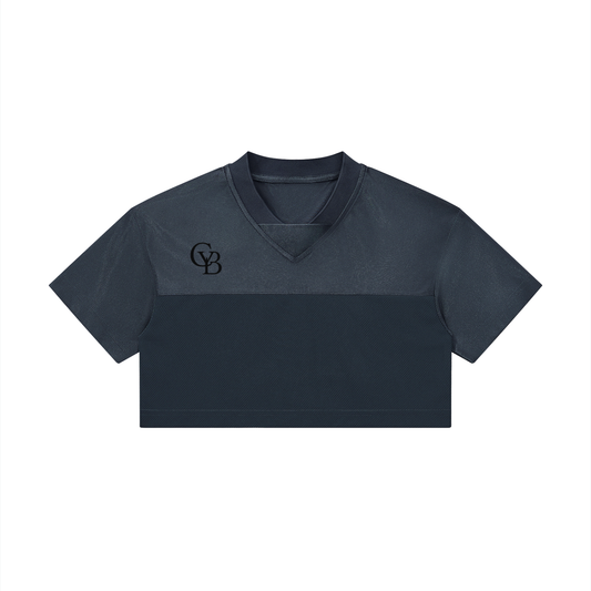 MADE FOR ME: Women's Cropped V-Neck Jersey