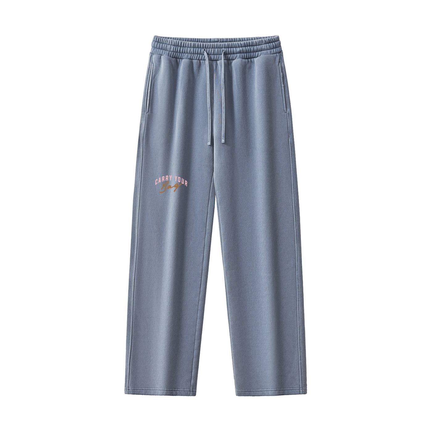 Frayed Enzyme Washed Fleece Sweatpants