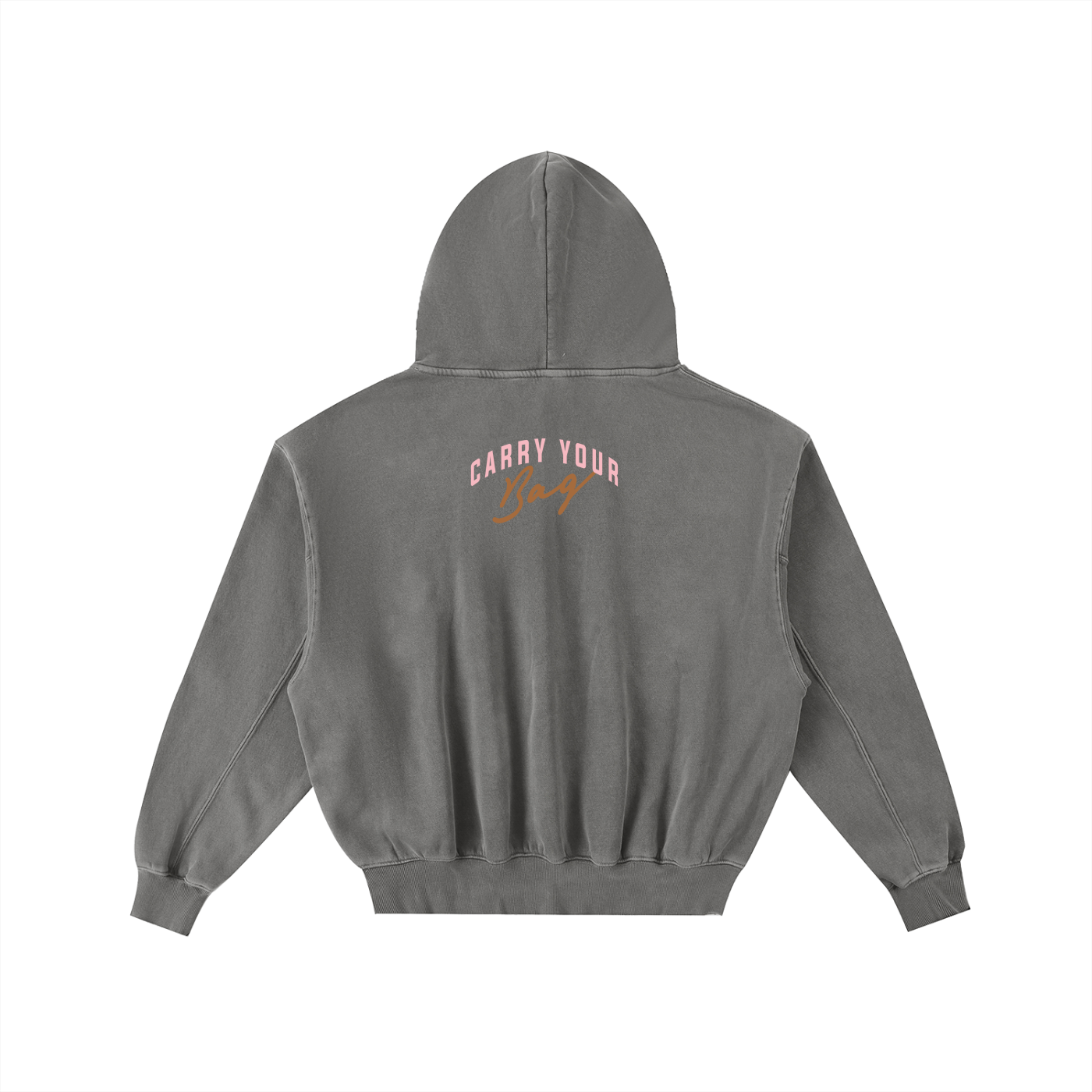 CYB Frayed Enzyme Washed Fleece Hoodie