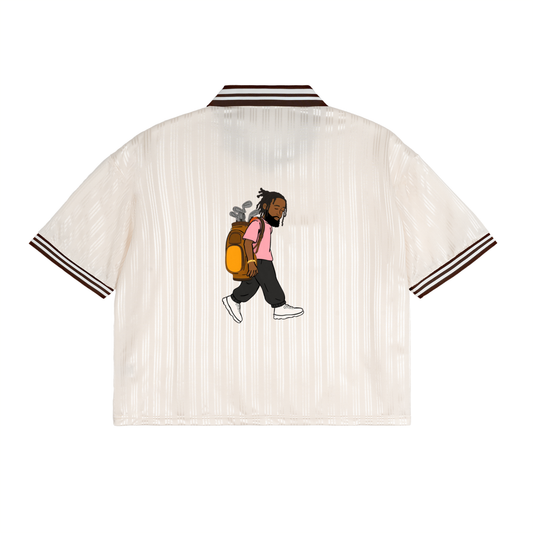 CYB Contrast Stripes Polo Collar T-Shirt