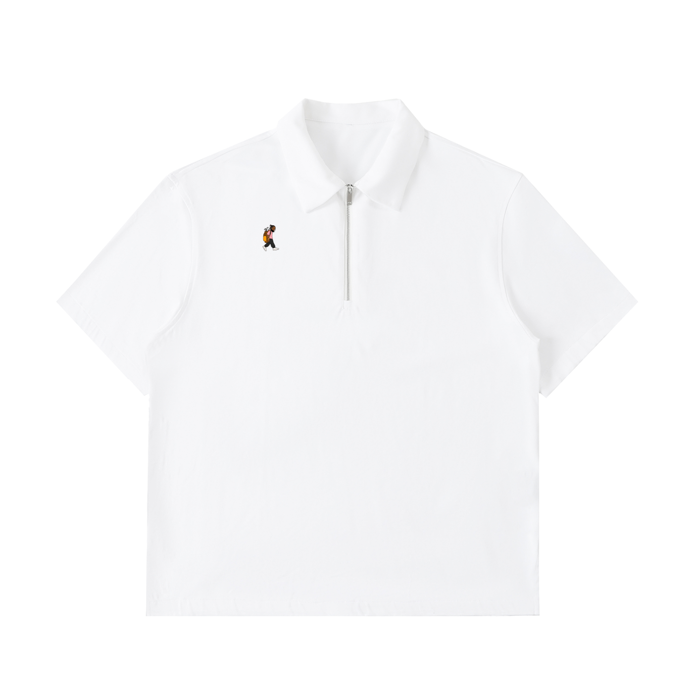 CYB Half-Zip Cotton Polo Shirt