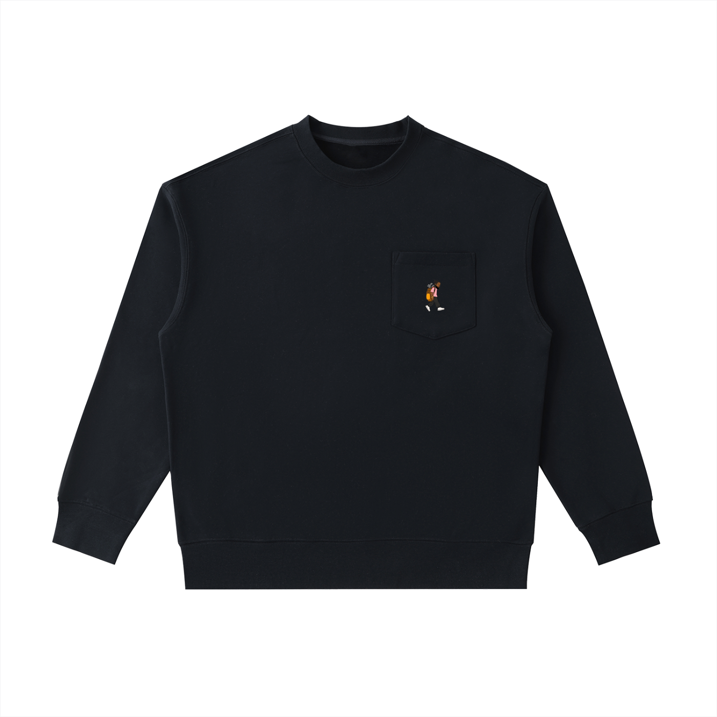 Heavyweight Patch Pocket Crewneck Sweatshirt