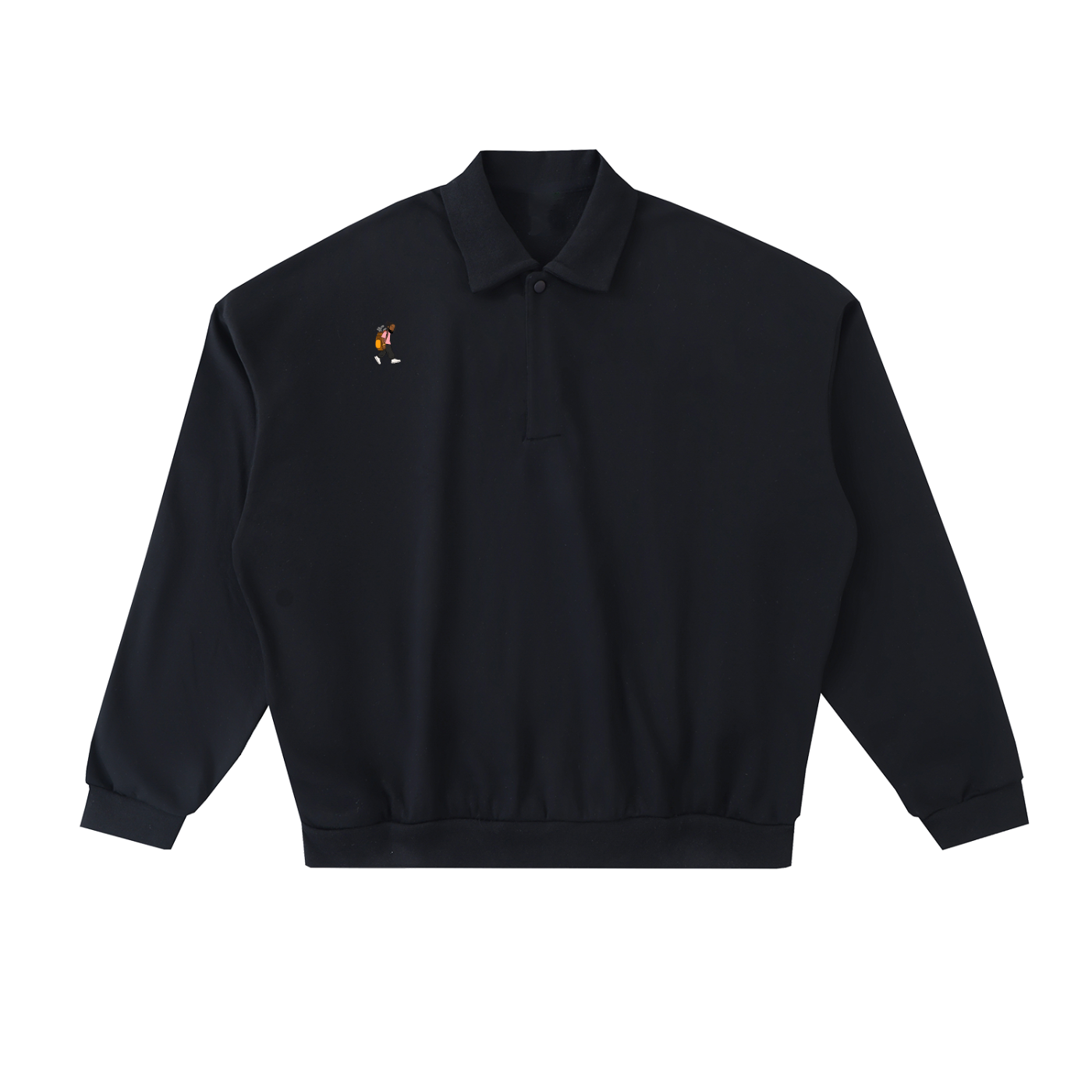 Heavyweight Fleece Polo Sweatshirt