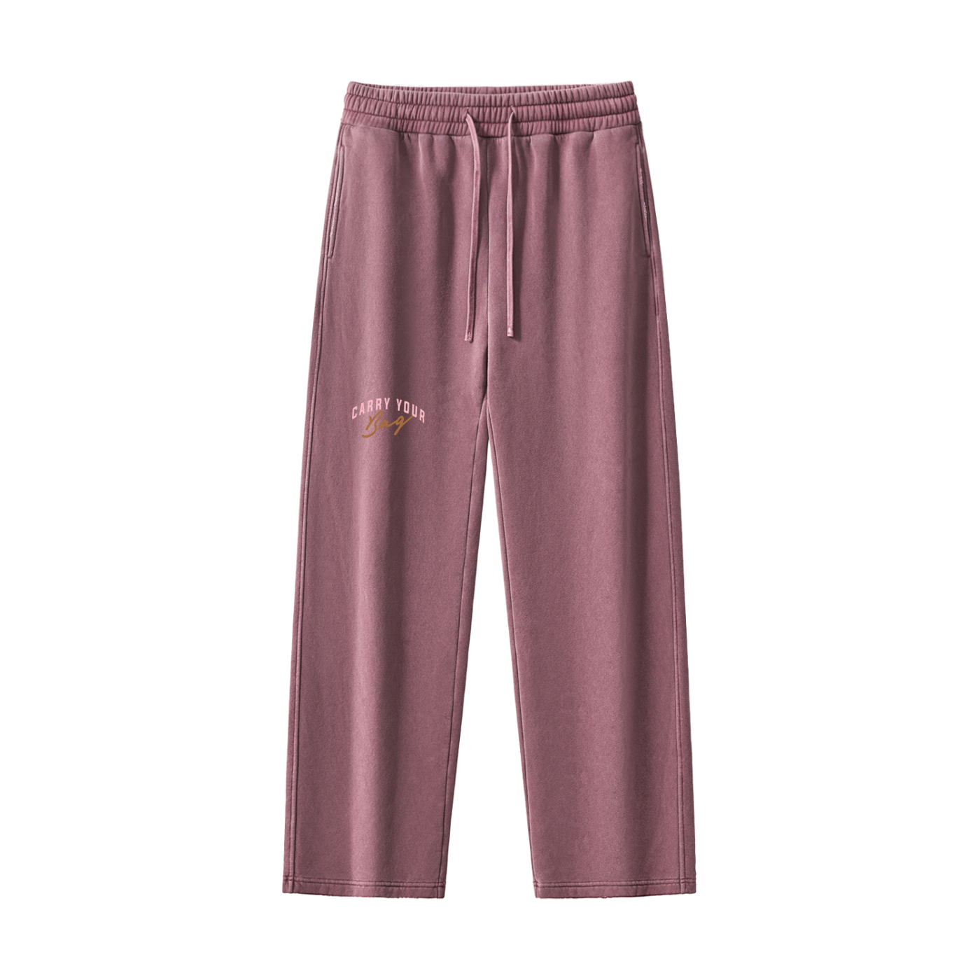 Frayed Enzyme Washed Fleece Sweatpants