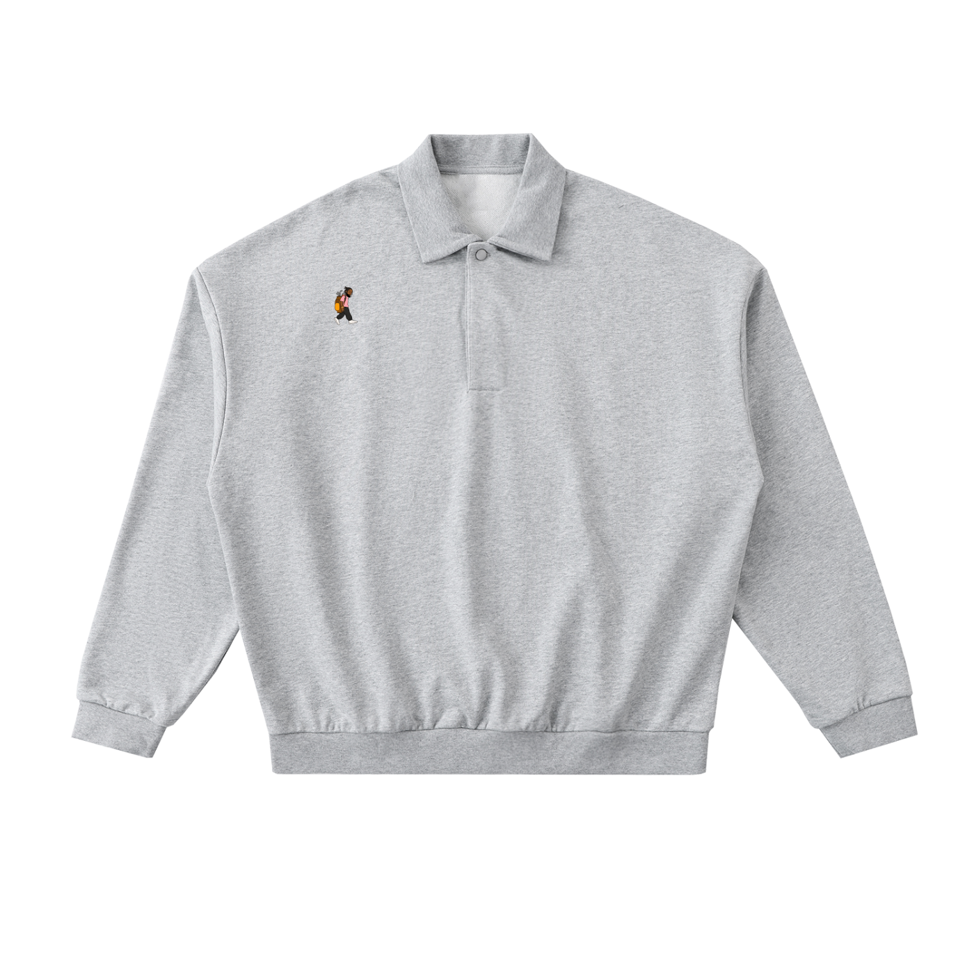 CYB Heavyweight Fleece Polo Sweatshirt