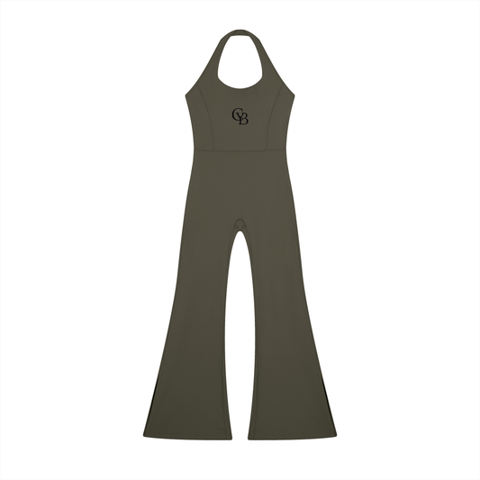 MADE FOR ME: Women's Halter Flared Jumpsuit