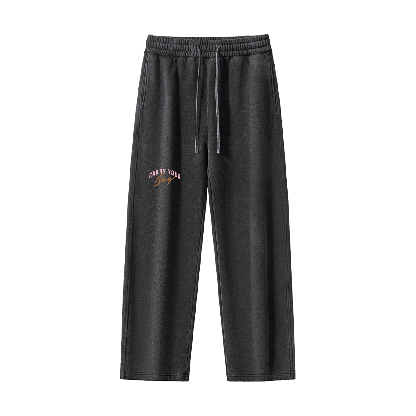 Frayed Enzyme Washed Fleece Sweatpants