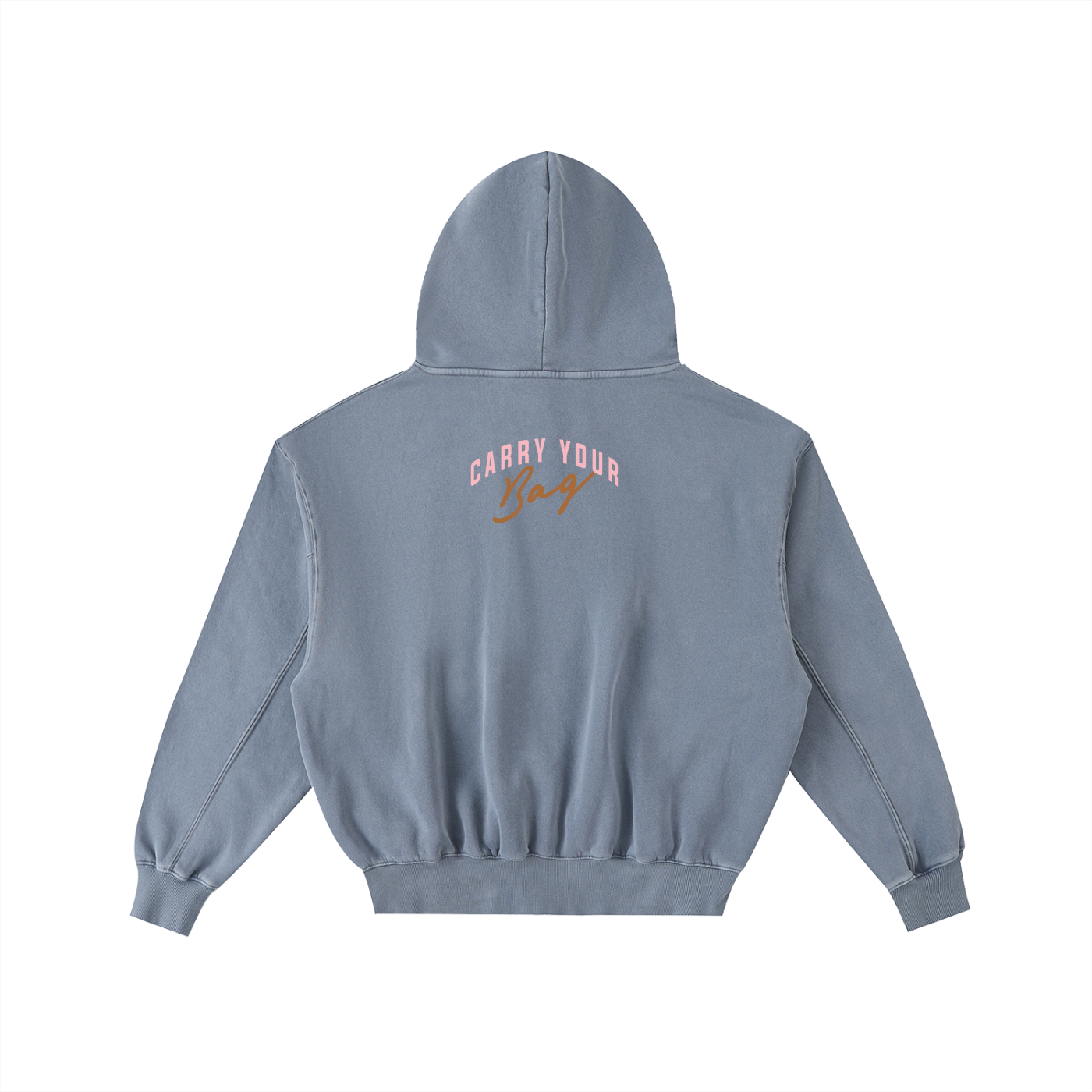CYB Frayed Enzyme Washed Fleece Hoodie