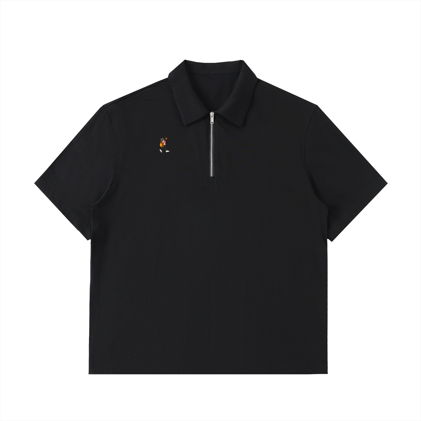CYB Half-Zip Cotton Polo Shirt