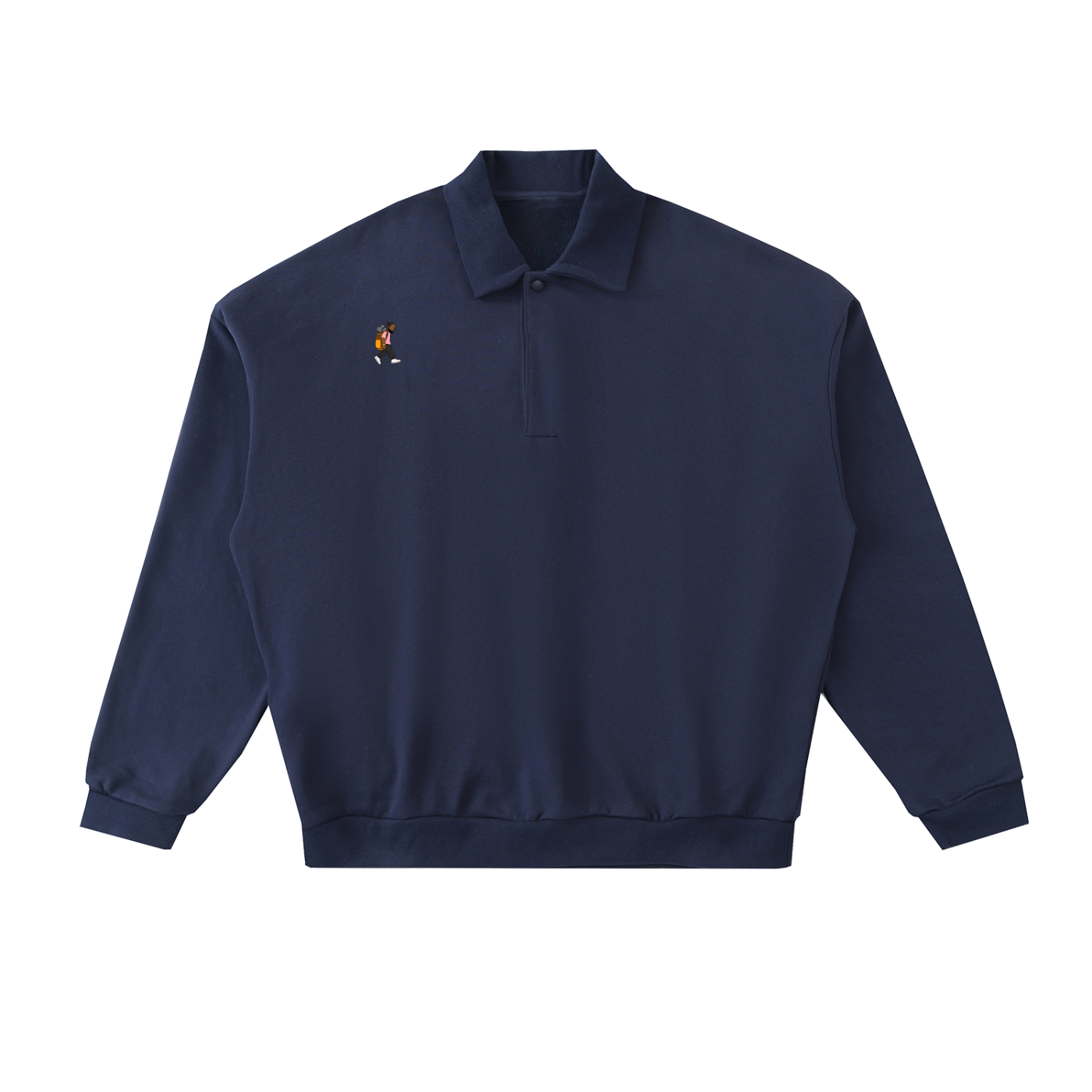 CYB Heavyweight Fleece Polo Sweatshirt