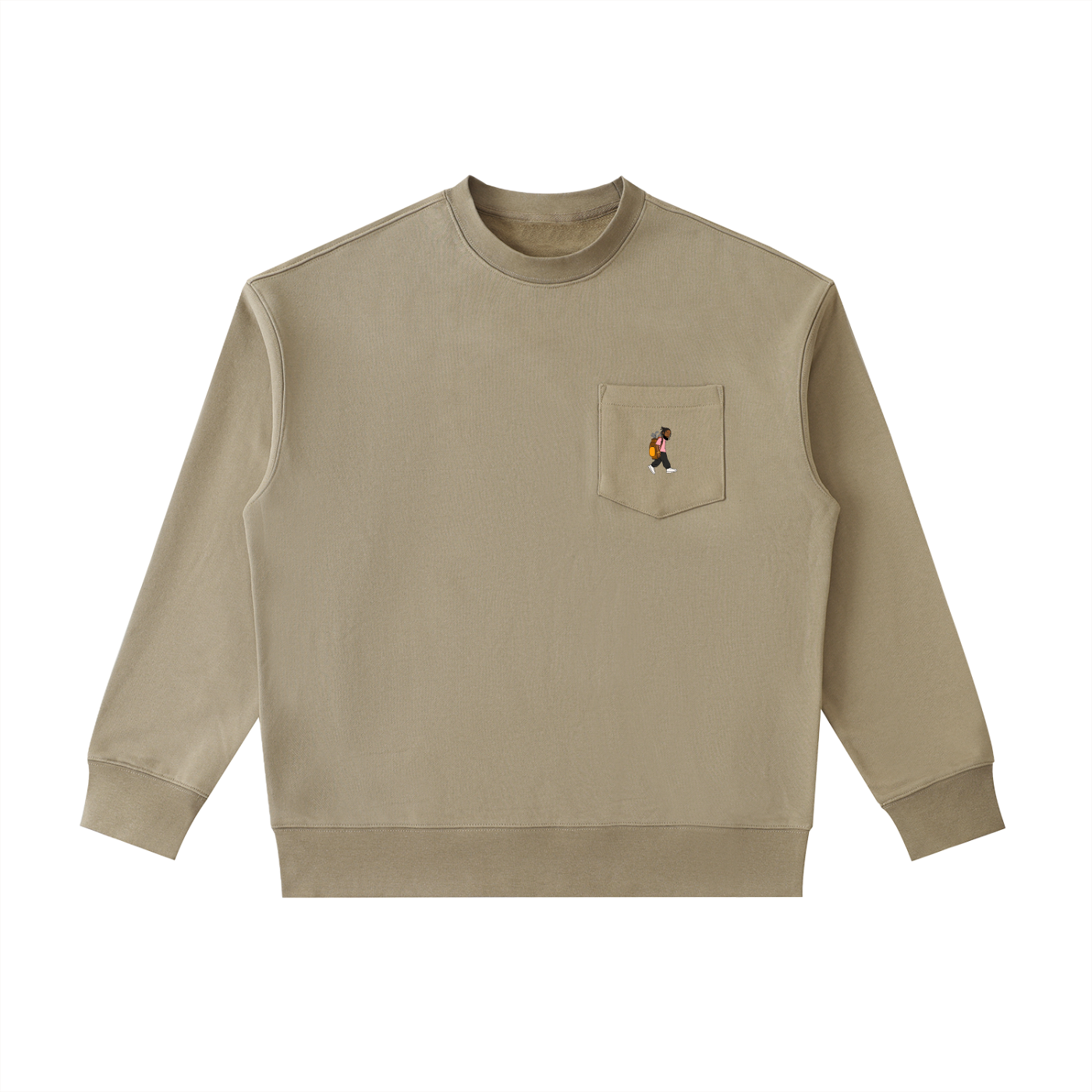CYB Heavyweight Patch Pocket Crewneck Sweatshirt