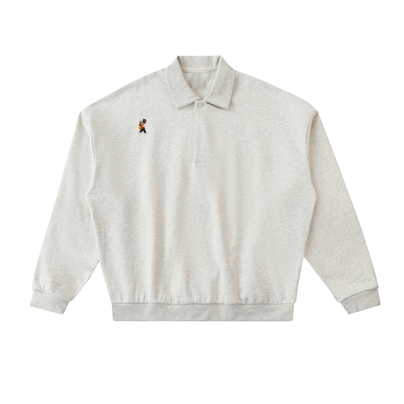 CYB Heavyweight Fleece Polo Sweatshirt