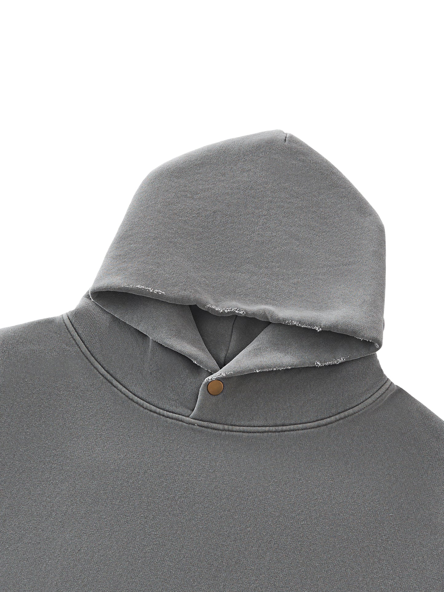 CYB Frayed Enzyme Washed Fleece Hoodie