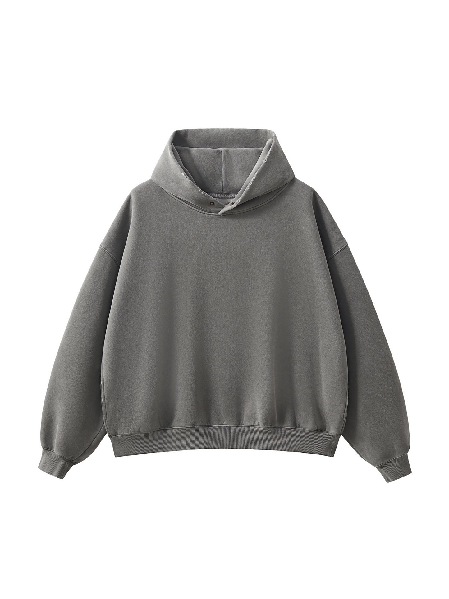 CYB Frayed Enzyme Washed Fleece Hoodie